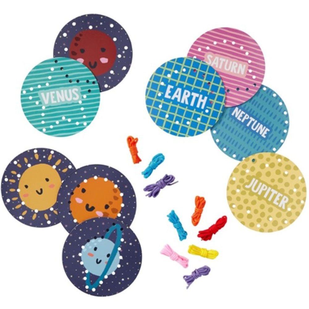 Planet Lacing Cards