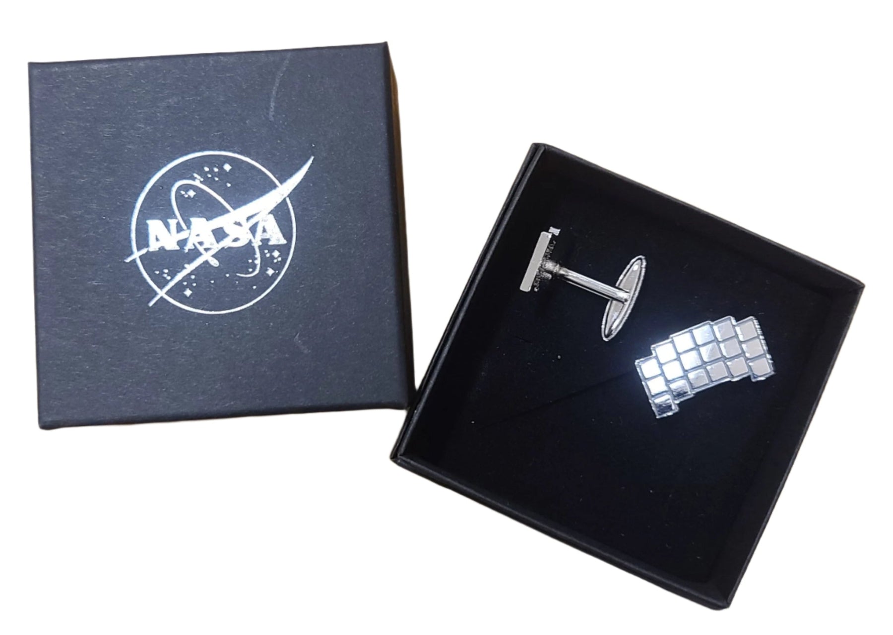 Roman Space Telescope Cufflink Set - NASA box