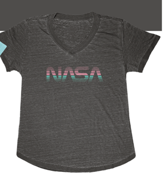 Tshirt, Ladies Worm Faded Lines